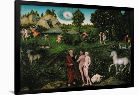 Paradise, 1530-Lucas Cranach the Elder-Framed Giclee Print