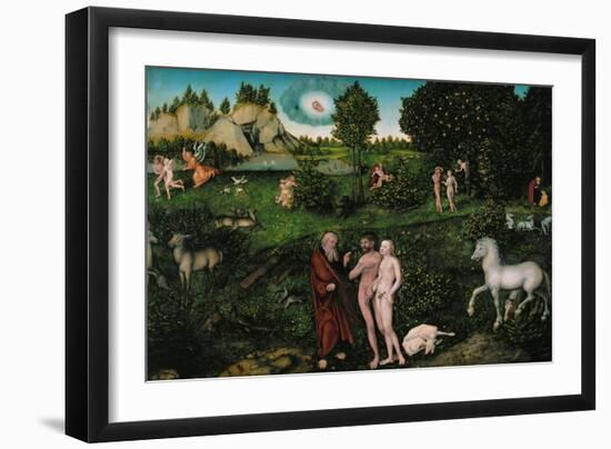 Paradise, 1530-Lucas Cranach the Elder-Framed Giclee Print