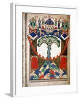 Paradise, a page from Liber Floridus, 12th century. Artist: Unknown-Unknown-Framed Giclee Print