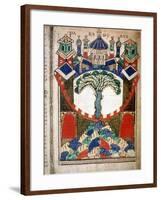 Paradise, a page from Liber Floridus, 12th century. Artist: Unknown-Unknown-Framed Giclee Print
