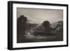 Paradise--Adam and Eve--The Morning Hymn, C.1827 (Mezzotint)-John Martin-Framed Giclee Print