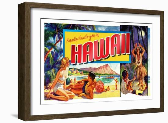 Paradise Awaits-null-Framed Giclee Print