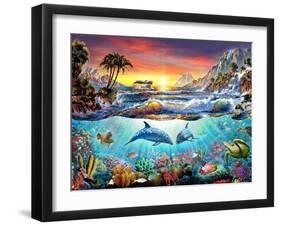 Paradise Bay-Adrian Chesterman-Framed Art Print