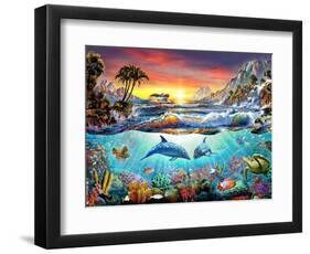 Paradise Bay-Adrian Chesterman-Framed Art Print