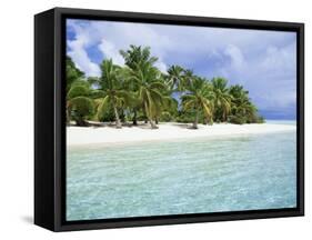 Paradise Beach, One Foot Island, Aitutaki, Cook Islands, South Pacific Islands-D H Webster-Framed Stretched Canvas