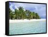 Paradise Beach, One Foot Island, Aitutaki, Cook Islands, South Pacific Islands-D H Webster-Framed Stretched Canvas