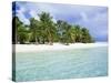 Paradise Beach, One Foot Island, Aitutaki, Cook Islands, South Pacific Islands-D H Webster-Stretched Canvas