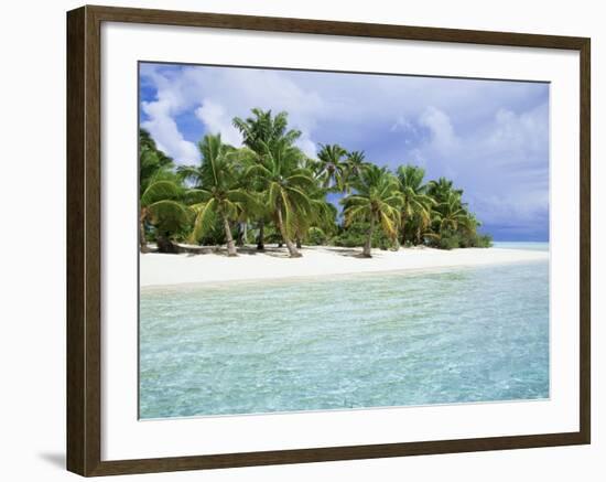 Paradise Beach, One Foot Island, Aitutaki, Cook Islands, South Pacific Islands-D H Webster-Framed Photographic Print