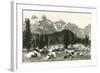 Paradise Camp, Rainier National Park-null-Framed Art Print