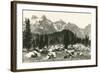 Paradise Camp, Rainier National Park-null-Framed Art Print