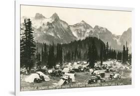 Paradise Camp, Rainier National Park-null-Framed Art Print