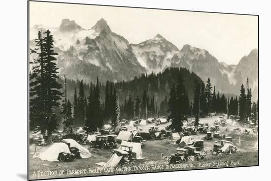 Paradise Camp, Rainier National Park-null-Mounted Art Print