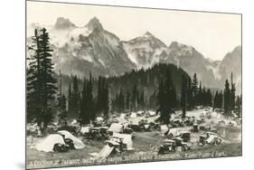 Paradise Camp, Rainier National Park-null-Mounted Art Print