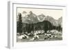 Paradise Camp, Rainier National Park-null-Framed Art Print