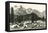 Paradise Camp, Rainier National Park-null-Framed Stretched Canvas