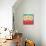 Paradise-Coral+Aqua-Robbin Rawlings-Mounted Art Print displayed on a wall