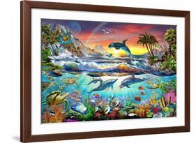 Paradise Cove-Adrian Chesterman-Framed Art Print