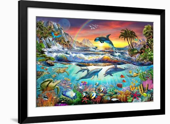 Paradise Cove-Adrian Chesterman-Framed Art Print