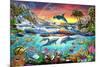 Paradise Cove-Adrian Chesterman-Mounted Premium Giclee Print