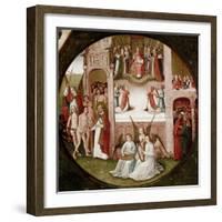 Paradise. Detail of the Seven Deadly Sins and the Four Last Things (Oil on Panel, 1475-1480)-Hieronymus Bosch-Framed Giclee Print