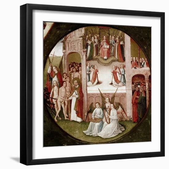 Paradise. Detail of the Seven Deadly Sins and the Four Last Things (Oil on Panel, 1475-1480)-Hieronymus Bosch-Framed Giclee Print
