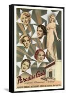 Paradise Girls, Cabaret Advertisement, New York City-null-Framed Stretched Canvas