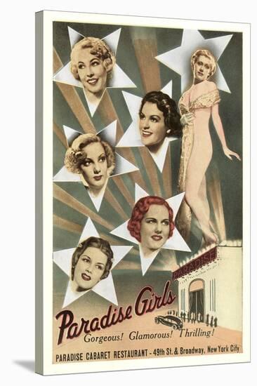 Paradise Girls, Cabaret Advertisement, New York City-null-Stretched Canvas