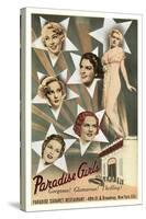 Paradise Girls, Cabaret Advertisement, New York City-null-Stretched Canvas