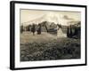 Paradise Inn and Mount Rainier, 1916-Asahel Curtis-Framed Giclee Print