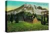 Paradise Inn, Mt. Rainier National Park - Rainier National Park-Lantern Press-Stretched Canvas