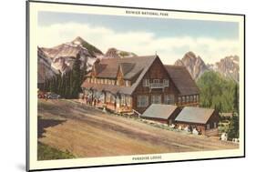 Paradise Inn, Rainier National Park-null-Mounted Art Print