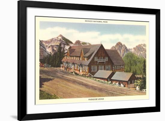 Paradise Inn, Rainier National Park-null-Framed Art Print