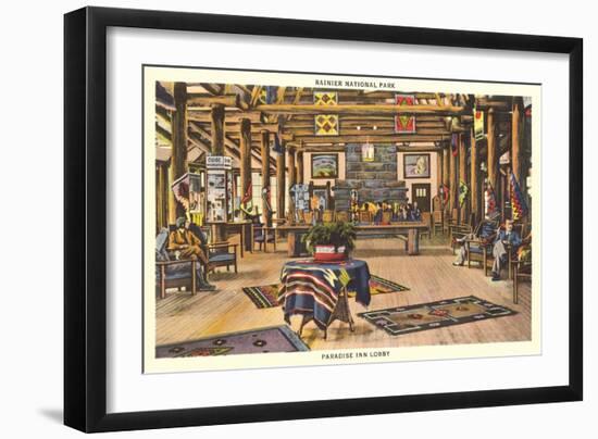 Paradise Inn, Rainier National Park-null-Framed Art Print