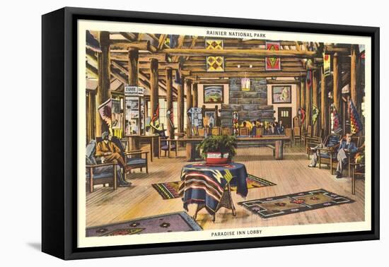 Paradise Inn, Rainier National Park-null-Framed Stretched Canvas