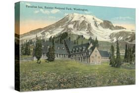 Paradise Inn, Rainier National Park-null-Stretched Canvas