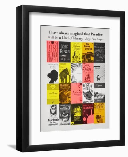 Paradise is a library-Anne Storno-Framed Premium Giclee Print