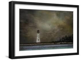 Paradise Island Lighthouse-Barbara Simmons-Framed Giclee Print