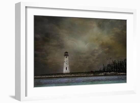 Paradise Island Lighthouse-Barbara Simmons-Framed Giclee Print