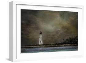 Paradise Island Lighthouse-Barbara Simmons-Framed Giclee Print