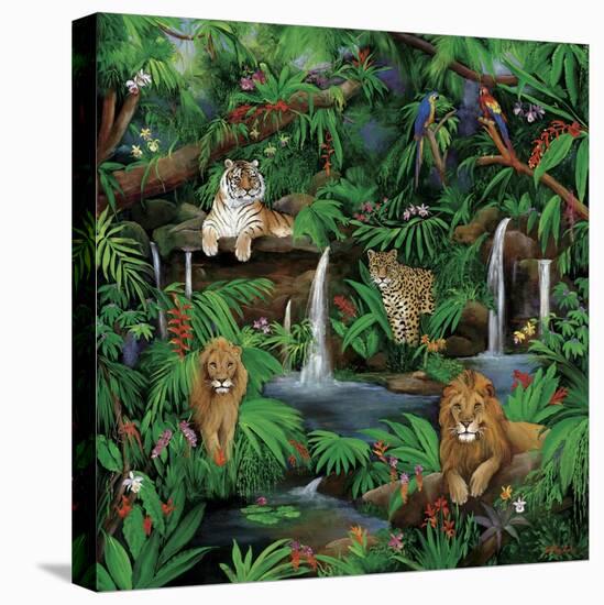 Paradise Jungle-Betty Lou-Stretched Canvas