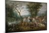 Paradise Landscape with Animals. Date/Period: From 1613 until 1615. Painting. Oil on panel. Heig...-Jan Brueghel the Elder-Mounted Poster