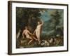 Paradise Landscape with Eve Tempting Adam-Jan Brueghel the Younger-Framed Giclee Print