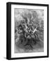 Paradise Lost: The Battle of the angels-Gustave Dore-Framed Giclee Print