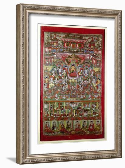 Paradise of Amitabha, from Dunhuang, Gansu Province-null-Framed Giclee Print