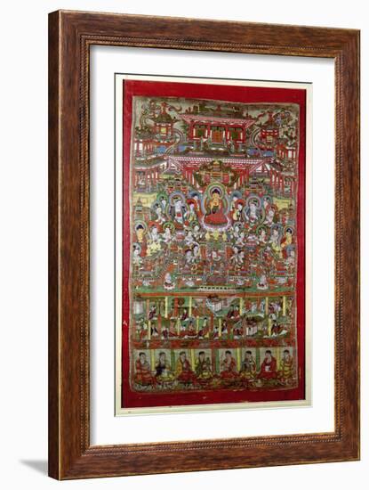 Paradise of Amitabha, from Dunhuang, Gansu Province-null-Framed Giclee Print