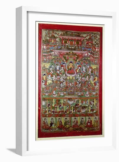 Paradise of Amitabha, from Dunhuang, Gansu Province-null-Framed Giclee Print