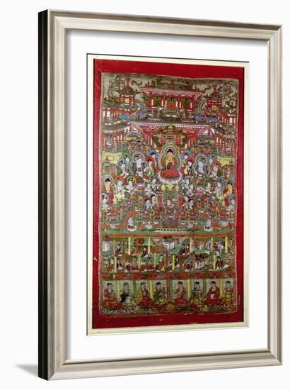 Paradise of Amitabha, from Dunhuang, Gansu Province-null-Framed Giclee Print