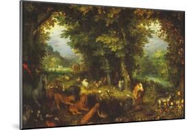 Paradise on Earth-Jan Brueghel the Elder-Mounted Giclee Print