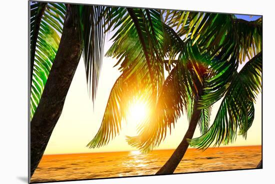 Paradise on Hawaii Island with Awesome Skyscape-Satori1312-Mounted Photographic Print