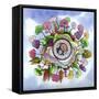 Paradise Planet-Sandra Willard-Framed Stretched Canvas